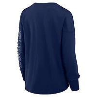 Women's Fanatics College Navy Seattle Seahawks Hometown Legacy Long Sleeve T-Shirt
