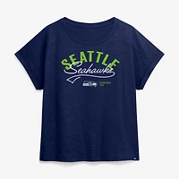 Women's Fanatics College Navy Seattle Seahawks Oversized T-Shirt