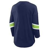 Women's Fanatics  College Navy Seattle Seahawks Redzone 3/4-Sleeve T-Shirt