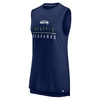 Fanatics College Navy pour femmes Seattle Seahawks True Contender - Débardeur