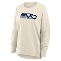 T-shirt à manches longues pour femme Fanatics Cream Seattle Seahawks Dove Legacy