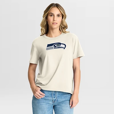 Women's Fanatics Cream Seattle Seahawks Dove Legacy T-Shirt