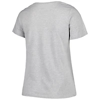 Women's Fanatics Heather Gray Seattle Seahawks Plus Arch Over Logo T-Shirt