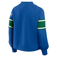 Pull surdimensionné à col montant Fanatics Royal Seattle Seahawks pour femme