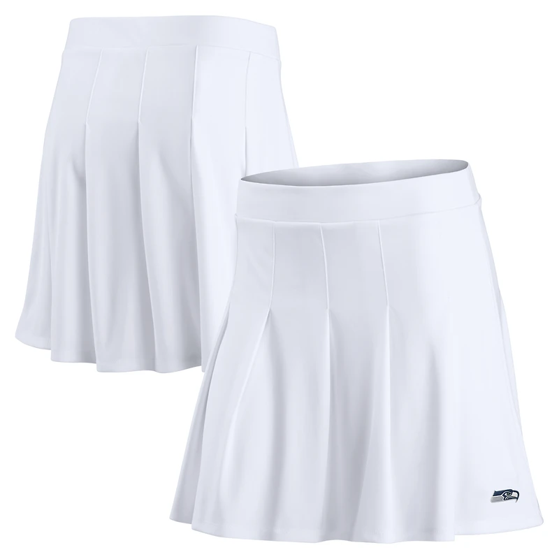Women's Fanatics White Seattle Seahawks Primary Logo Tennis Skort