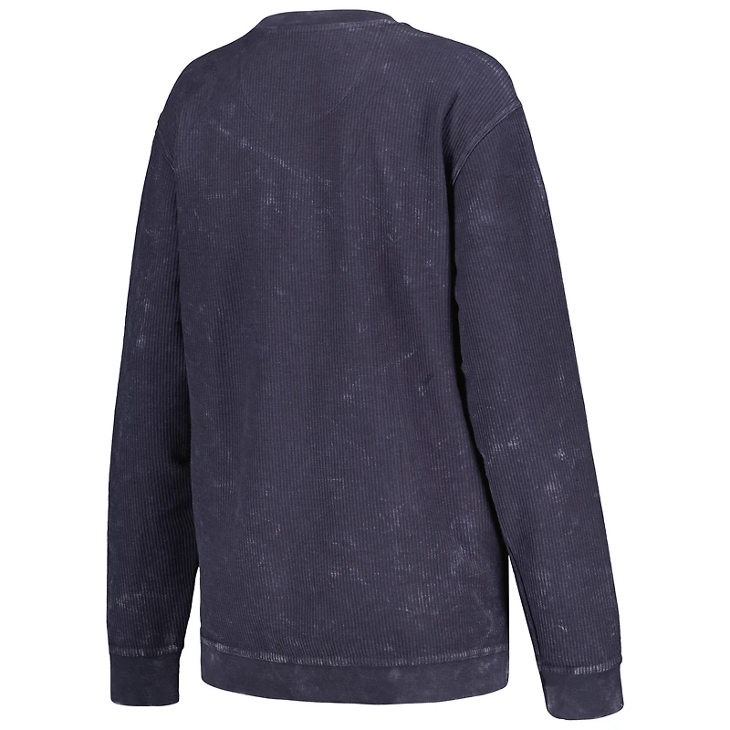 Sweat-shirt à cordon confortable G-III 4Her par Carl Banks College pour femmes, bleu marine, Seattle Seahawks