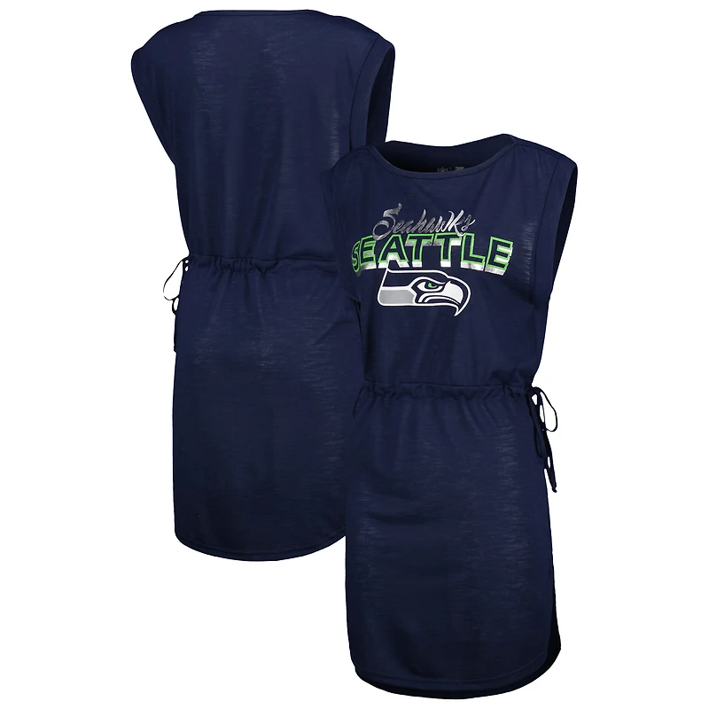 Cache-maillot de bain G-III 4Her pour femmes par Carl Banks College Navy Seattle Seahawks G.O.A.T.