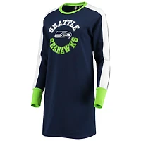 Robe t-shirt Hurry Up Offense G-III 4Her by Carl Banks College Navy Seattle Seahawks pour femme