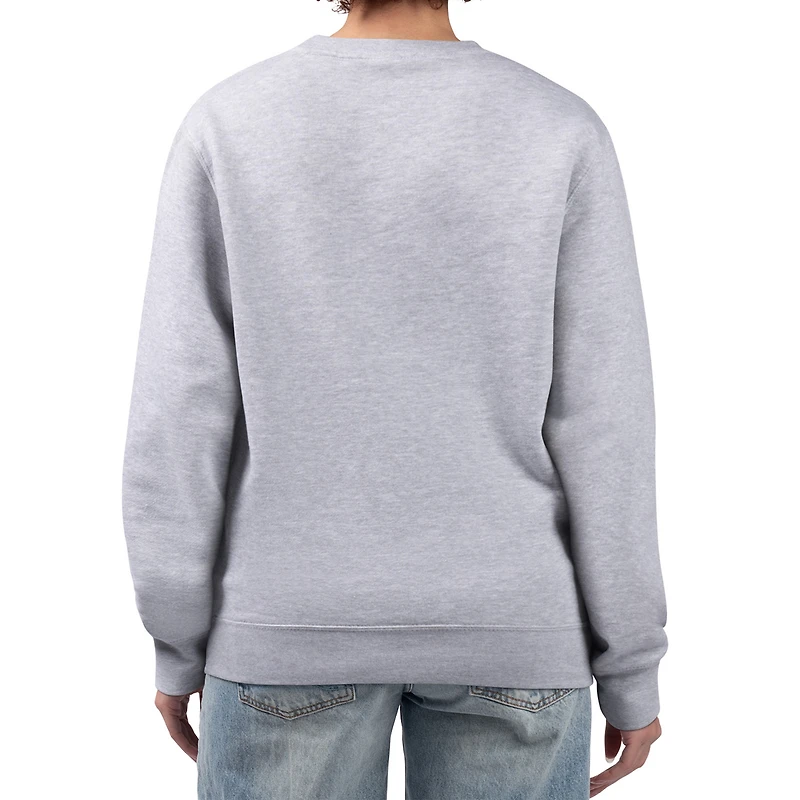 Women's G-III 4Her by Carl Banks Heather Gray Seattle Seahawks Team Logo Graphic Tri-Blend Pullover Sweatshirt