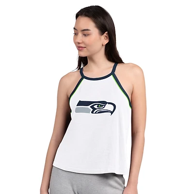 Women's G-III 4Her by Carl Banks White Seattle Seahawks Redemption Win Slub Tank Top