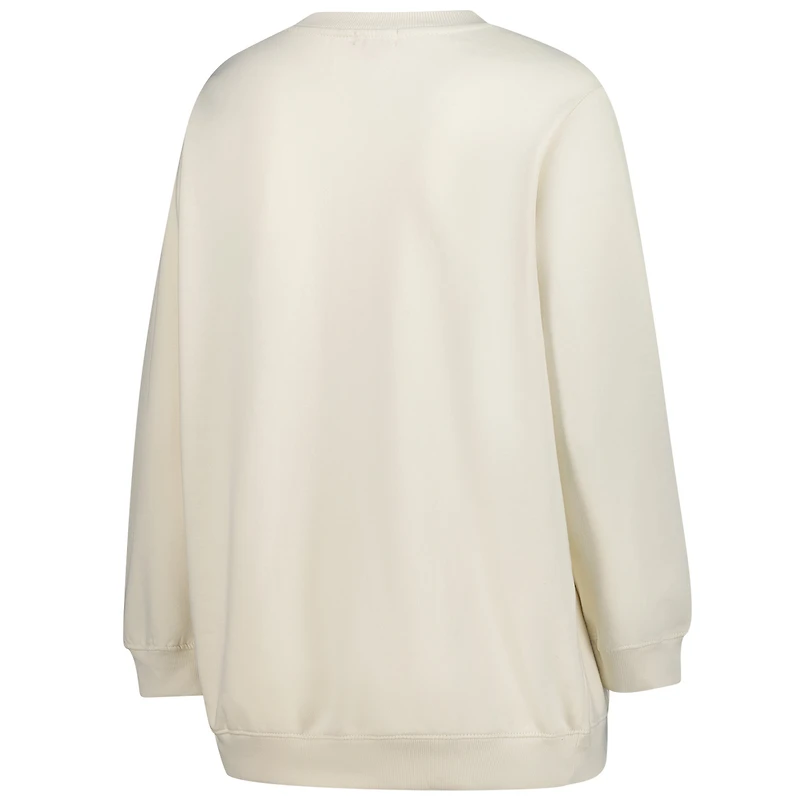 Women's Mitchell & Ness Cream Seattle Seahawks Plus Shooting Star Sweatshirt