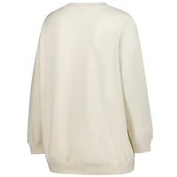 Women's Mitchell & Ness Cream Seattle Seahawks Plus Shooting Star Sweatshirt