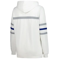Sweat à capuche rétro Mitchell & Ness blanc grande taille pour femme