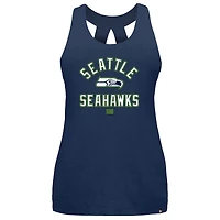 Women's New Era College Navy Seattle Seahawks 2024 NFL Training Camp Tank Top