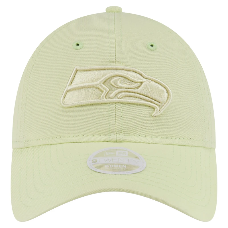Casquette ajustable 9TWENTY verte Seattle Seahawks pour femme de New Era