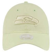 Casquette ajustable 9TWENTY verte Seattle Seahawks pour femme de New Era