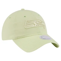 Casquette ajustable 9TWENTY verte Seattle Seahawks pour femme de New Era