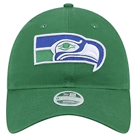 Casquette ajustable 9TWENTY Main Core Classic 2.0 de Seattle Seahawks de New Era pour femme, verte