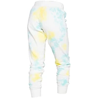 Women's New Era White/Mint Seattle Seahawks Ice-Dye Lounge Pants