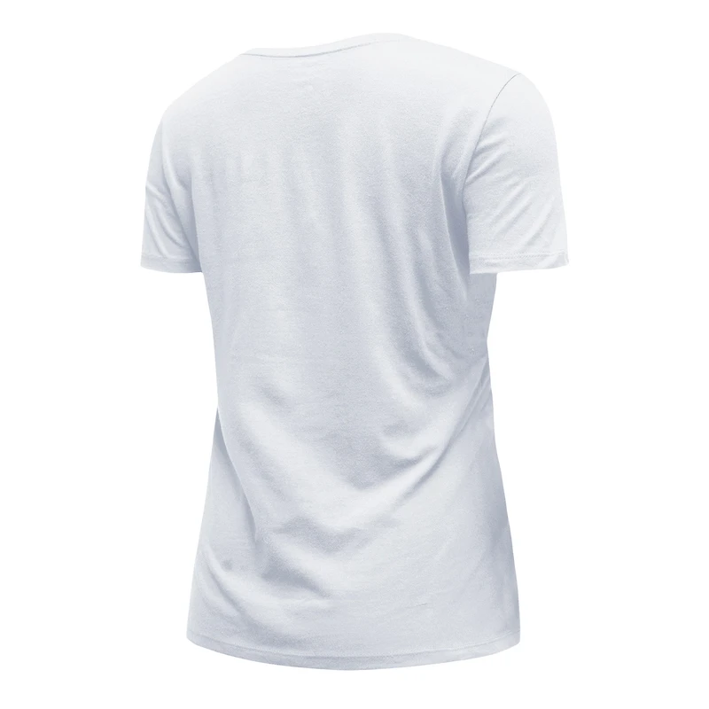 T-shirt à col en V Seattle Seahawks City Originals pour femme New Era blanc