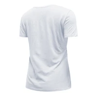 T-shirt à col en V Seattle Seahawks City Originals pour femme New Era blanc
