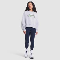 Women's Nike Wolf Gray Seattle Seahawks 2025 Rivalries Collection Oversized Phoenix Fleece Sweatshirt