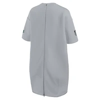 Women's Nike  Wolf Gray Seattle Seahawks 2025 Rivalries Collection Oversized Tech Fleece Dress