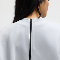 Robe Nike pour femme, gris loup, collection Seattle Seahawks 2025 Rivalries, oversize en polaire technique