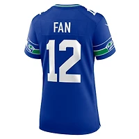 Maillot Nike pour femme, 12e Fan Royal, match alternatif de la 50e saison des Seattle Seahawks
