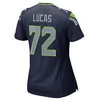 Women's Nike Abraham Lucas  College Navy Seattle Seahawks Team Game Jersey
