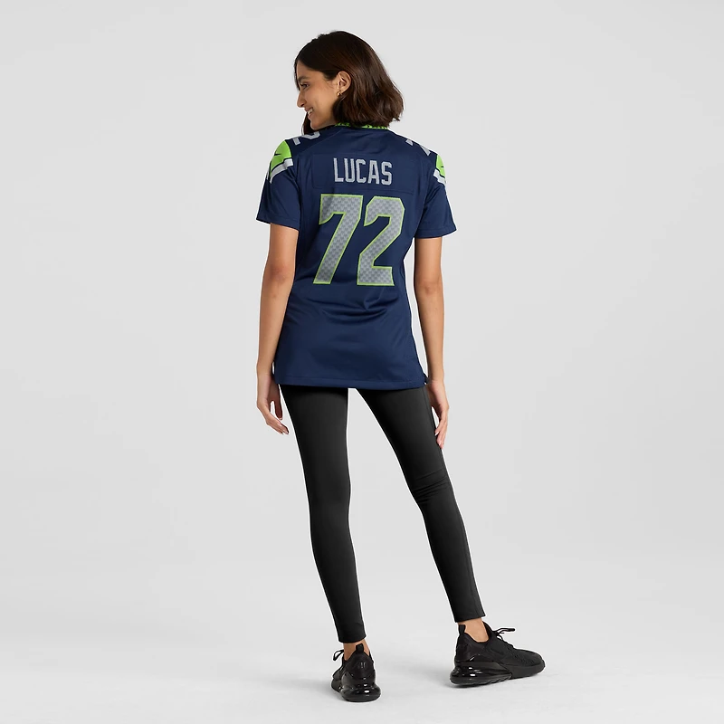 Women's Nike Abraham Lucas  College Navy Seattle Seahawks Team Game Jersey