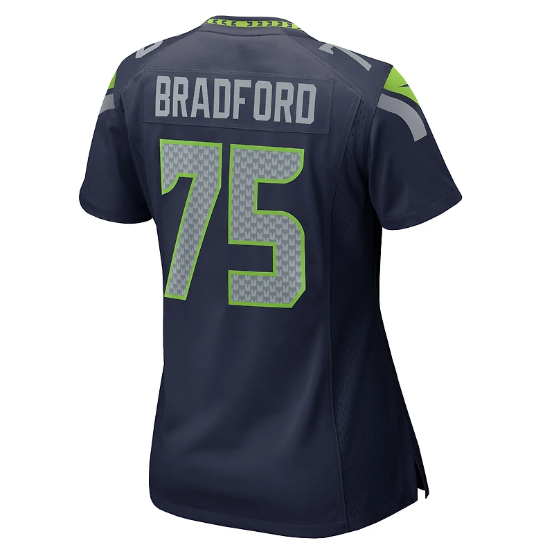 Maillot de match Nike Anthony Bradford College Navy pour femme des Seattle Seahawks