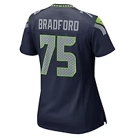 Maillot de match Nike Anthony Bradford College Navy pour femme des Seattle Seahawks