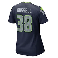 Maillot de match Nike Brady Russell College Navy pour femme des Seattle Seahawks