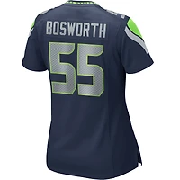 Maillot de joueur retraité Nike Brian Bosworth College Navy des Seattle Seahawks pour femme