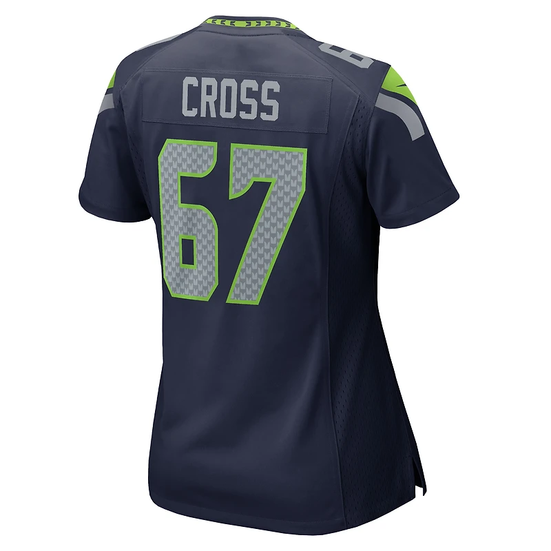 Women's Nike Charles Cross  College Navy Seattle Seahawks Team Game Jersey