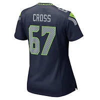 Women's Nike Charles Cross  College Navy Seattle Seahawks Team Game Jersey