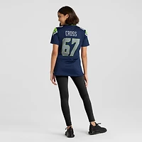Women's Nike Charles Cross  College Navy Seattle Seahawks Team Game Jersey