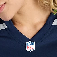 Maillot de match d'équipe Nike Charles Cross College Navy Seattle Seahawks pour femme