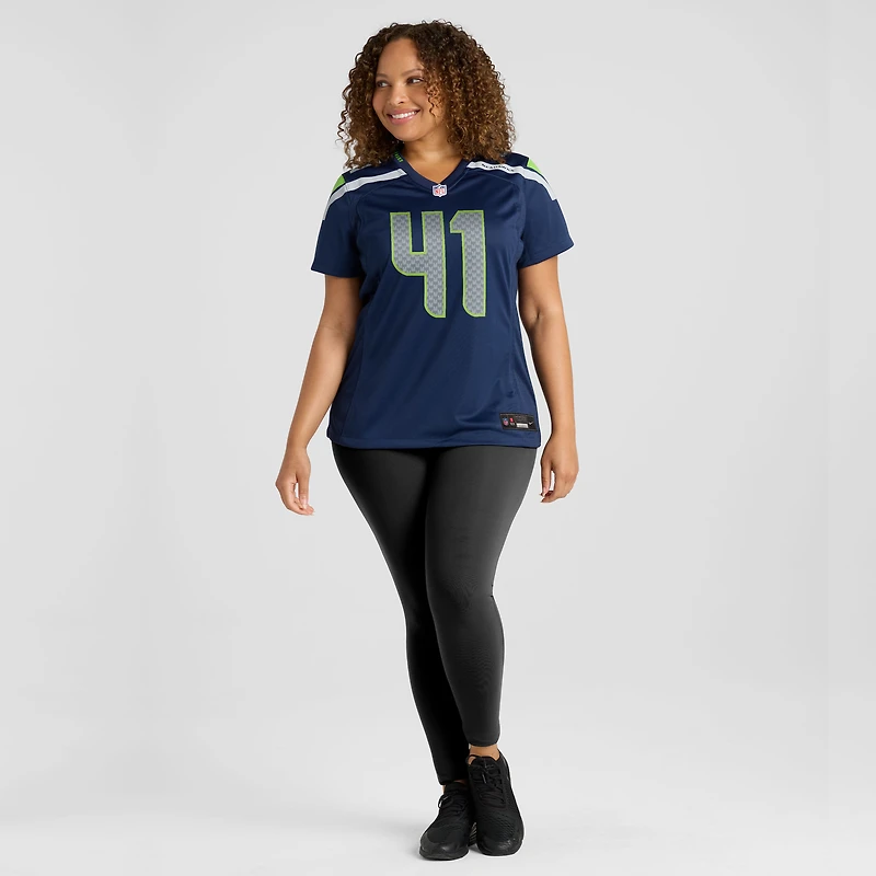 Maillot de match d'équipe Nike Chris Stoll College Navy des Seattle Seahawks pour femme