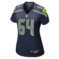 Women's Nike Christian Haynes  College Navy Seattle Seahawks Team Game Jersey