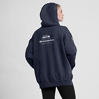 Women's Nike College Navy Seattle Seahawks 2023 Sideline Club Fleece Pullover Hoodie