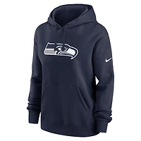 Sweat à capuche Nike College Navy avec logo du club des Seattle Seahawks pour femme