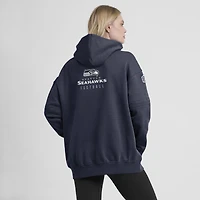 Sweat à capuche Nike College Navy Seattle Seahawks Sideline Club Fleece pour femme