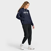 Women's Nike College Navy Seattle Seahawks Sideline Standard Issue Initial Home Dri-FIT Hoodie