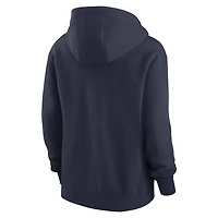 Women's Nike College Navy Seattle Seahawks Team Logo Club Fleece Pullover Hoodie