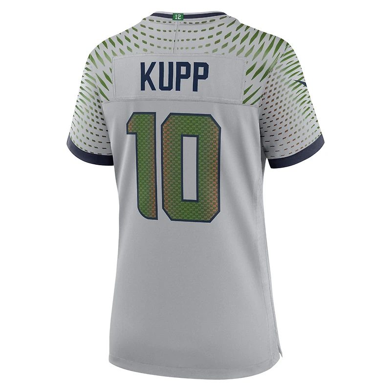 Women's Nike Cooper Kupp Wolf Gray Seattle Seahawks 2025 Rivalries Collection Game Jersey