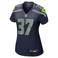 Women's Nike Damarion Williams  Navy Seattle Seahawks Game Jersey