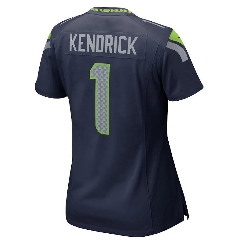 Women's Nike Derion Kendrick  College Navy Seattle Seahawks Team Game Jersey