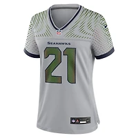 Maillot de match Nike Devon Witherspoon Wolf Grey Seattle Seahawks 2025 Rivalries Collection pour femme